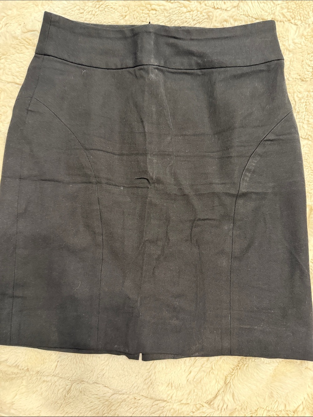Banana Republic Black stretchy thick Pencil Skirt